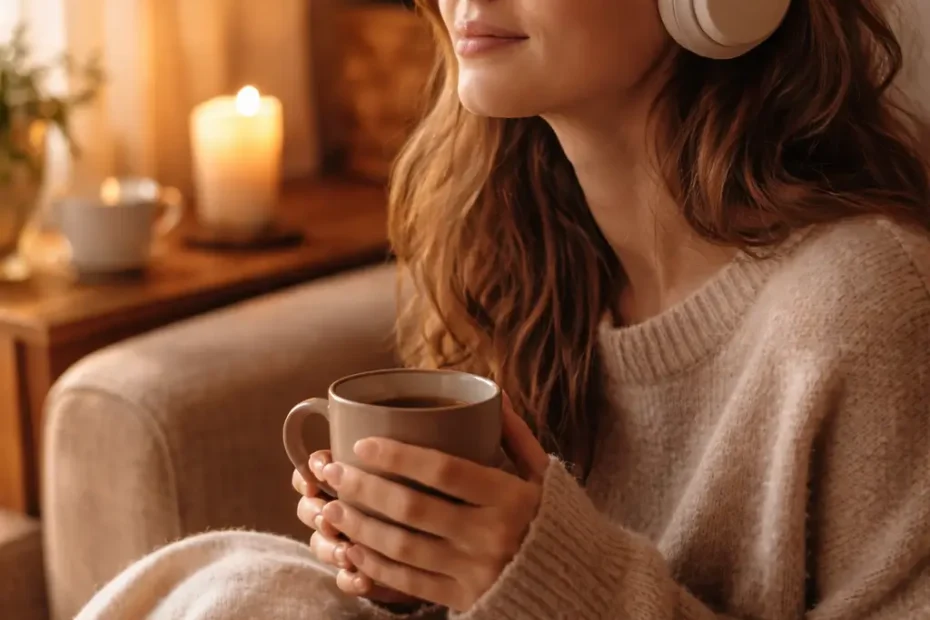 Ruhiger Alltagsmoment mit warmer Tasse als Symbol für Rituale und Selbstverantwortung